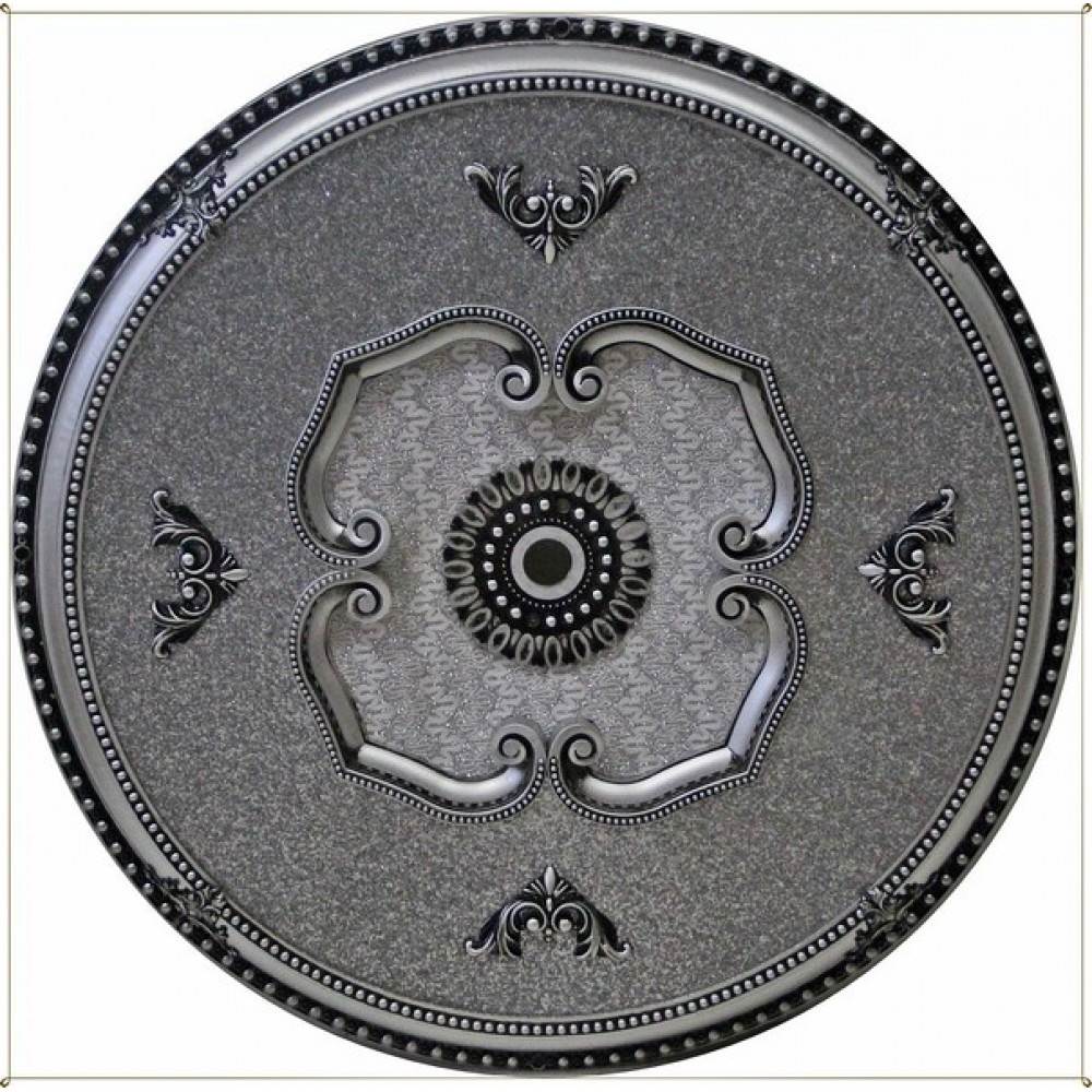 90 Cm Yuvarlak Osmanli Saray Tavan Sfa-392 Avize Gobegi Patina-Eskitme Gumus Varakli 3D